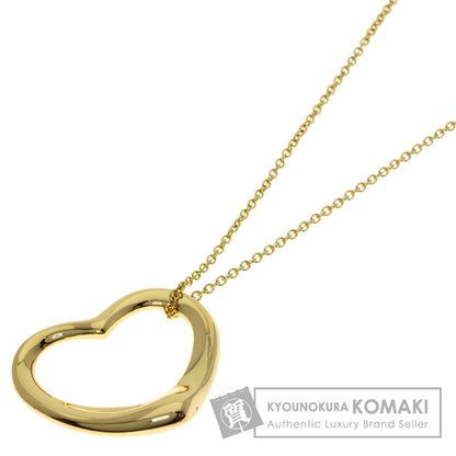 TIFFANY&Co. Open heart Necklace K18 Yellow Gold Ladies [Used]
