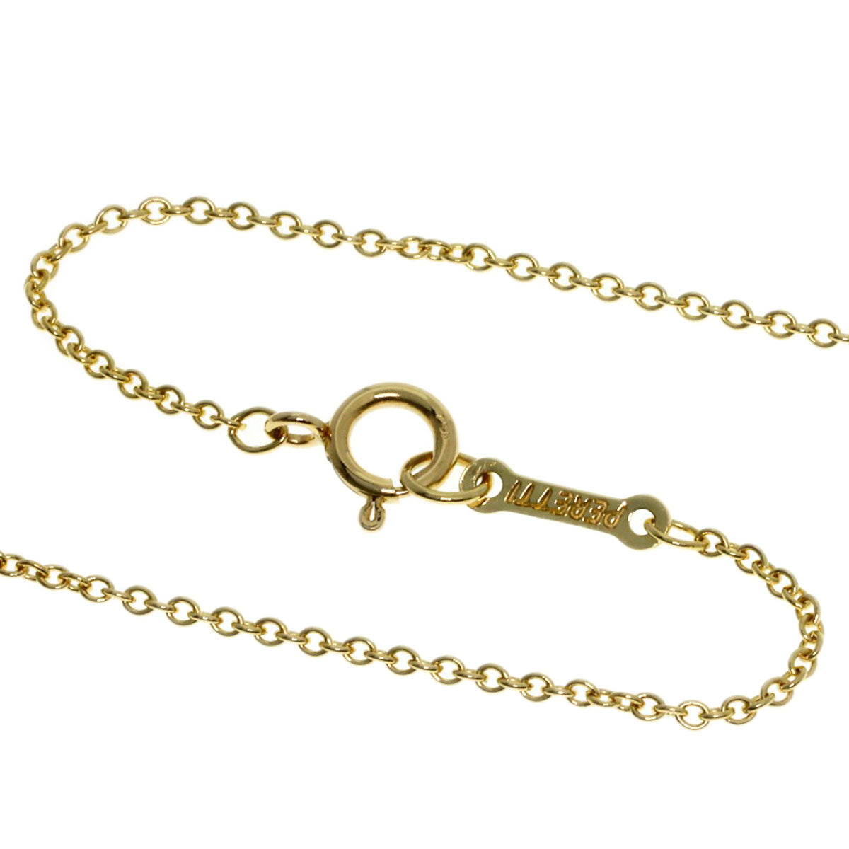 TIFFANY&Co. Open heart Necklace K18 Yellow Gold Ladies [Used]