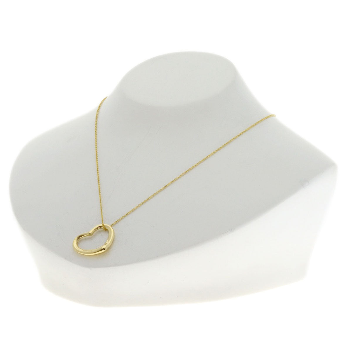 TIFFANY&Co. Open heart Necklace K18 Yellow Gold Ladies [Used]