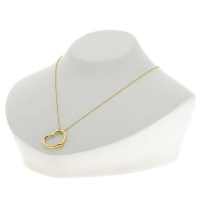TIFFANY&Co. Open heart Necklace K18 Yellow Gold Ladies [Used]