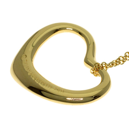 TIFFANY&Co. Open heart Necklace K18 Yellow Gold Ladies [Used]