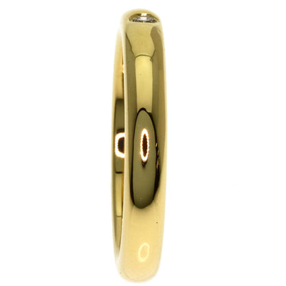 TIFFANY&Co. Stacking Band 1P Diamond Ring K18 Yellow Gold Ladies [Used]