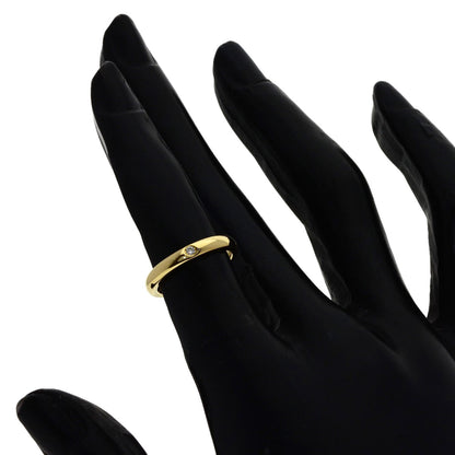 TIFFANY&Co. Stacking Band 1P Diamond Ring K18 Yellow Gold Ladies [Used]