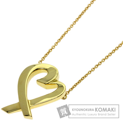TIFFANY&Co. Loving heart Necklace K18 Yellow Gold Ladies [Used]