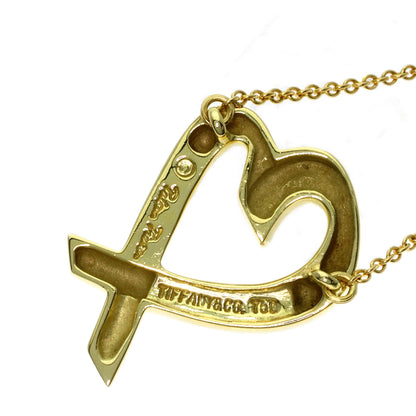 TIFFANY&Co. Loving heart Necklace K18 Yellow Gold Ladies [Used]