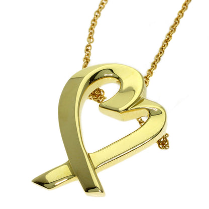 TIFFANY&Co. Loving heart Necklace K18 Yellow Gold Ladies [Used]