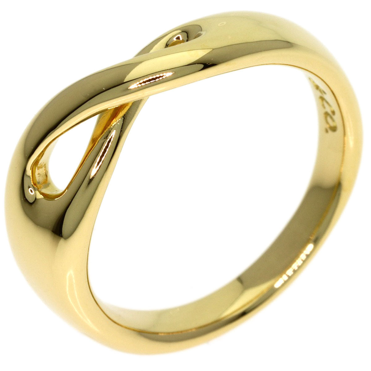 TIFFANY&Co. Infinity Ring K18 Yellow Gold Ladies [Used]