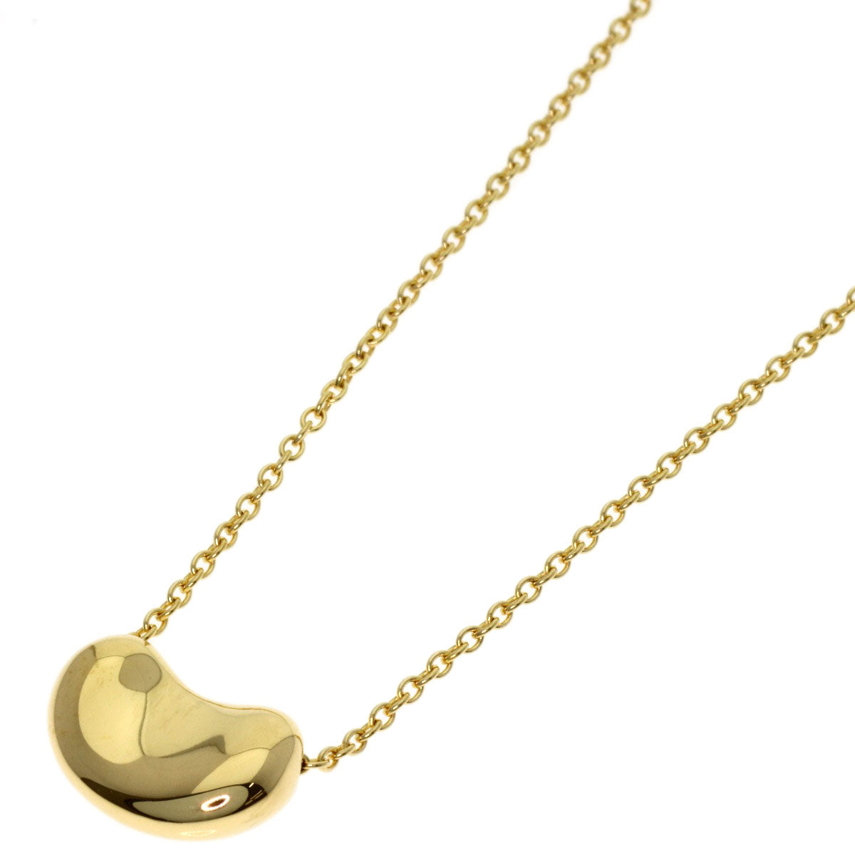 TIFFANY&Co. Bean Necklace K18 Yellow Gold Ladies [Used]