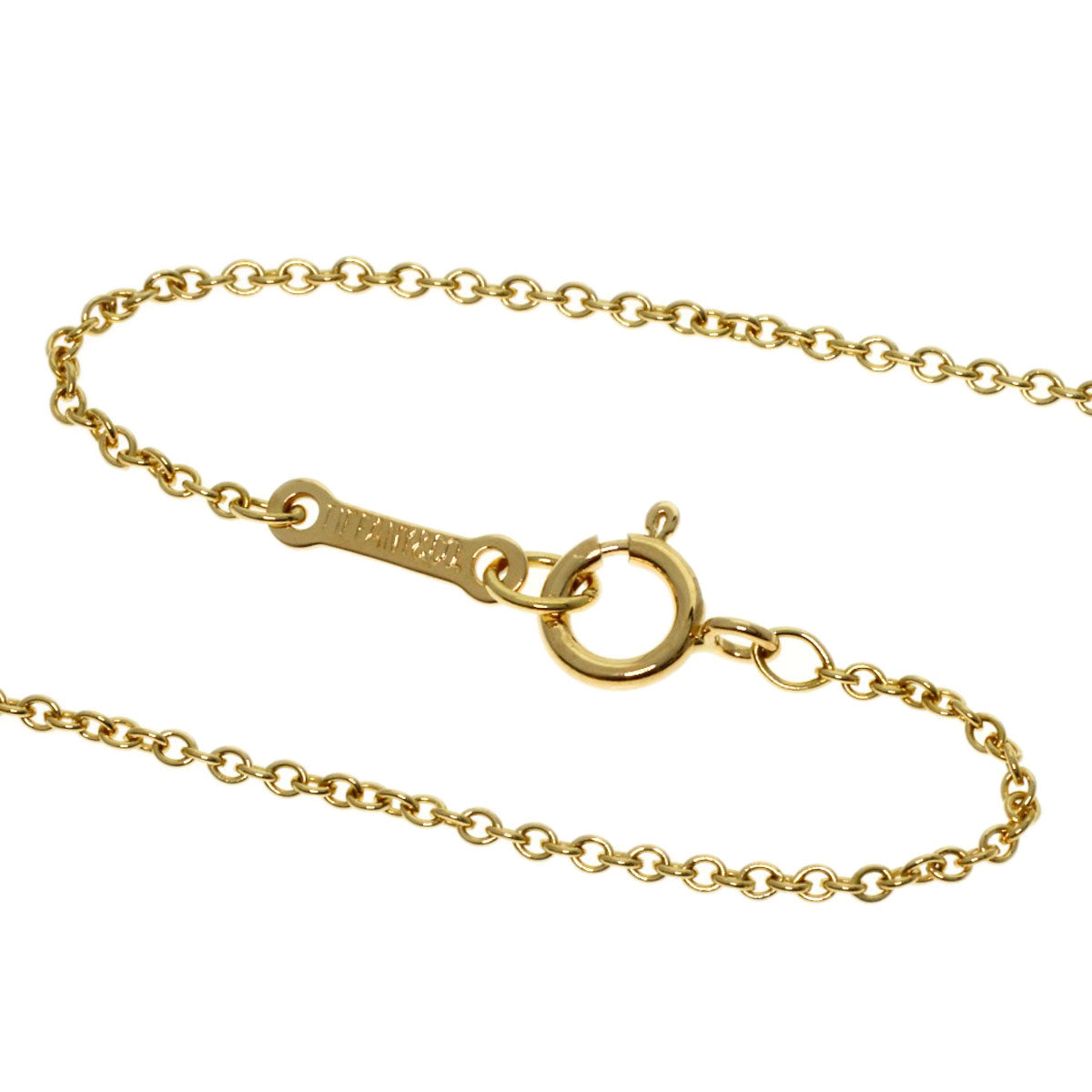 TIFFANY&Co. Bean Necklace K18 Yellow Gold Ladies [Used]