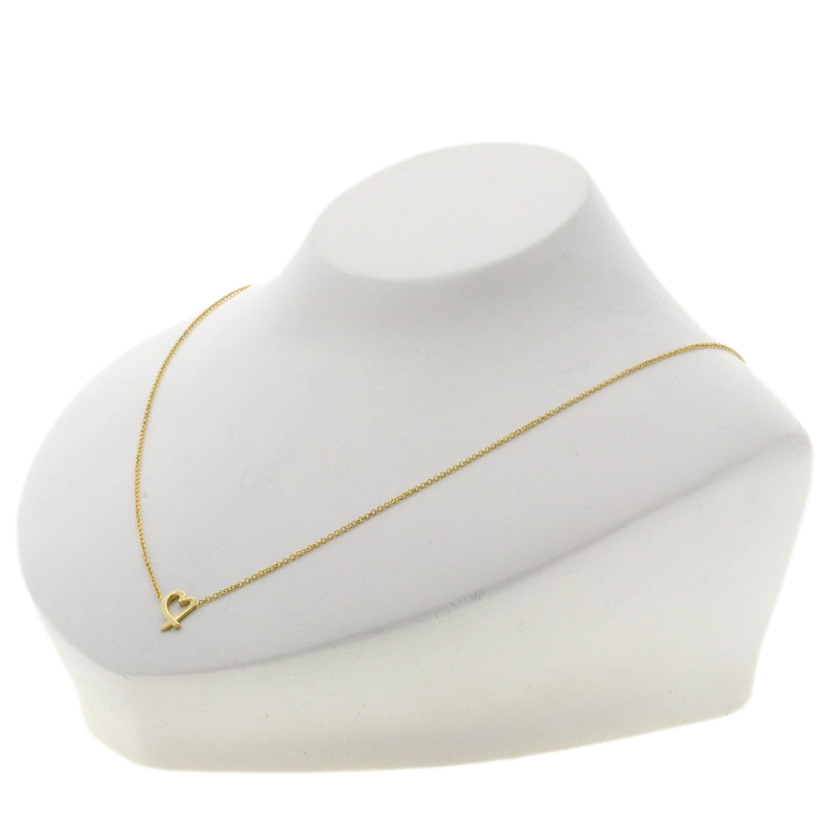 TIFFANY&Co. Loving heart Necklace K18 Yellow Gold Ladies [Used]