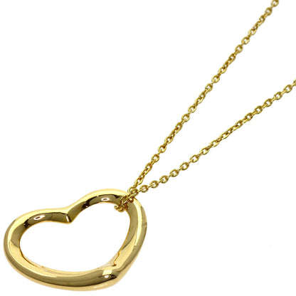 TIFFANY&Co. Open heart Necklace K18 Yellow Gold Ladies [Used]