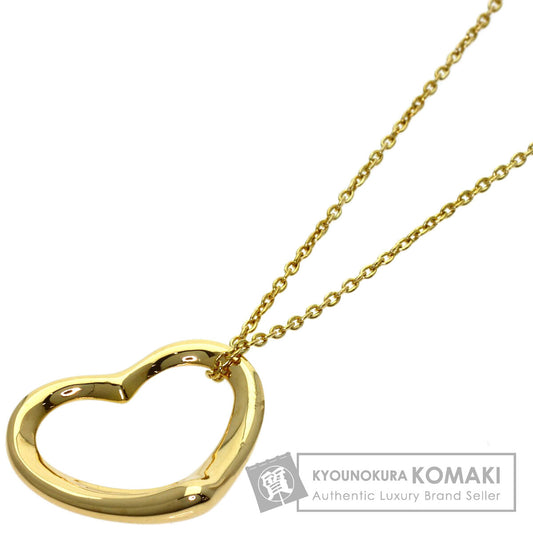 TIFFANY&Co. Open heart Necklace K18 Yellow Gold Ladies [Used]