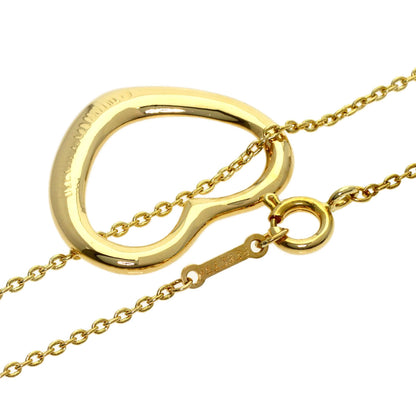 TIFFANY&Co. Open heart Necklace K18 Yellow Gold Ladies [Used]