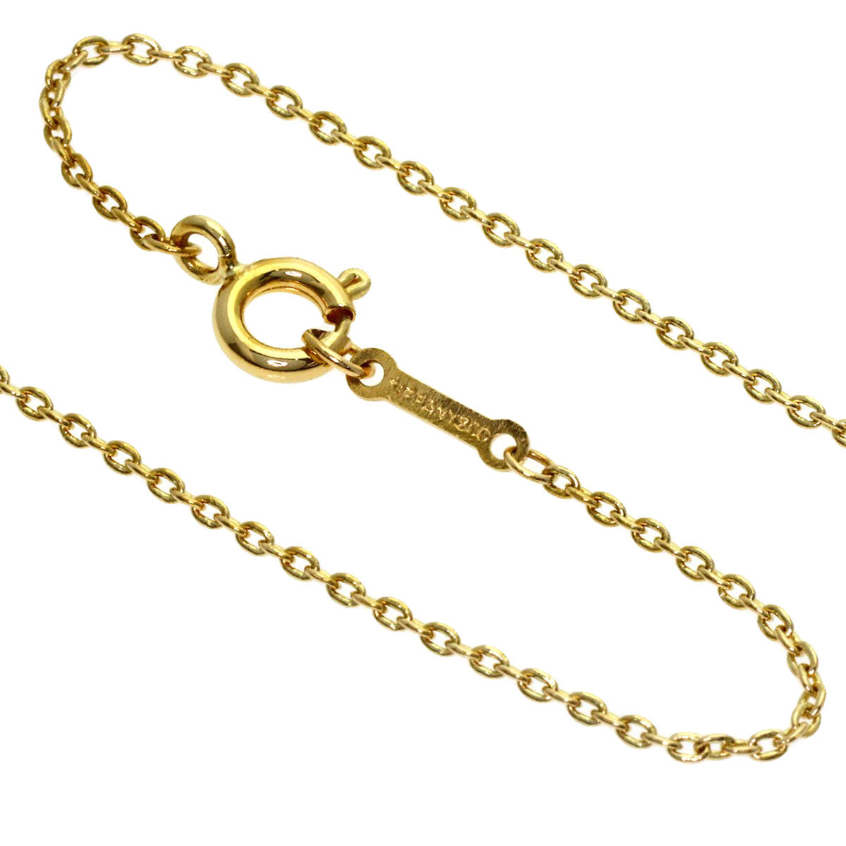 TIFFANY&Co. Open heart Necklace K18 Yellow Gold Ladies [Used]