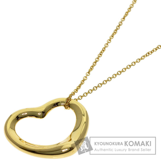 TIFFANY&Co. Open heart Necklace K18 Yellow Gold Ladies [Used]