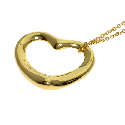 TIFFANY&Co. Open heart Necklace K18 Yellow Gold Ladies [Used]