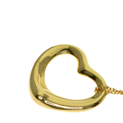 TIFFANY&Co. Open heart Necklace K18 Yellow Gold Ladies [Used]