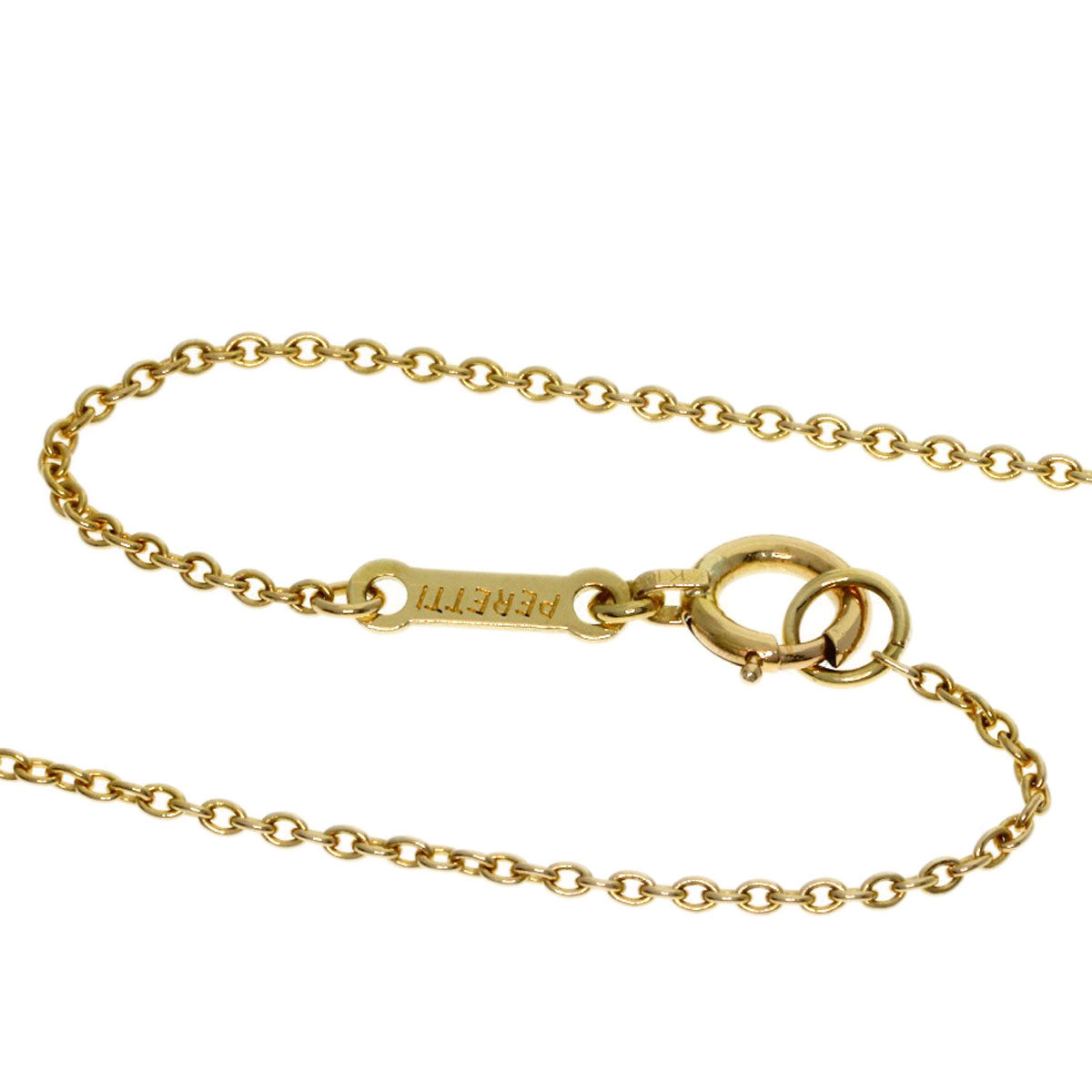TIFFANY&Co. Open heart Necklace K18 Yellow Gold Ladies [Used]