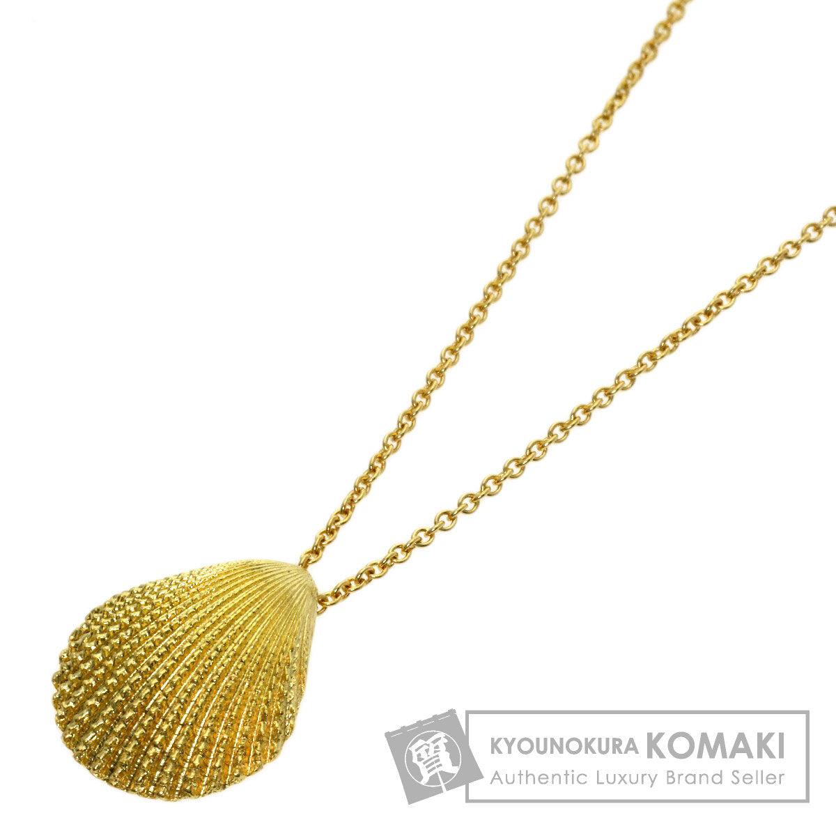 TIFFANY&Co. Shell Necklace K18 Yellow Gold Ladies [Used]