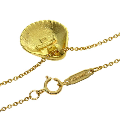 TIFFANY&Co. Shell Necklace K18 Yellow Gold Ladies [Used]