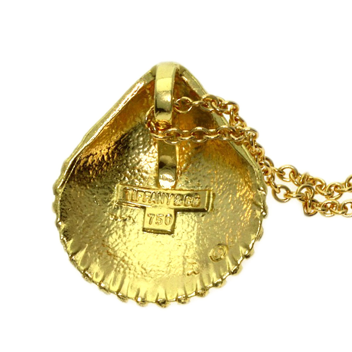 TIFFANY&Co. Shell Necklace K18 Yellow Gold Ladies [Used]
