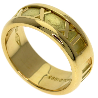 TIFFANY&Co. Atlas Ring K18 Yellow Gold Ladies [Used]