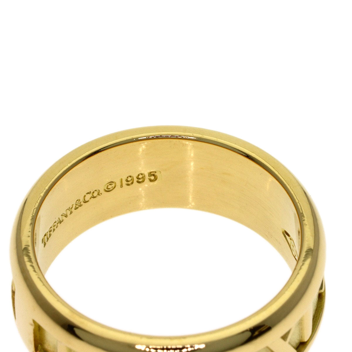 TIFFANY&Co. Atlas Ring K18 Yellow Gold Ladies [Used]