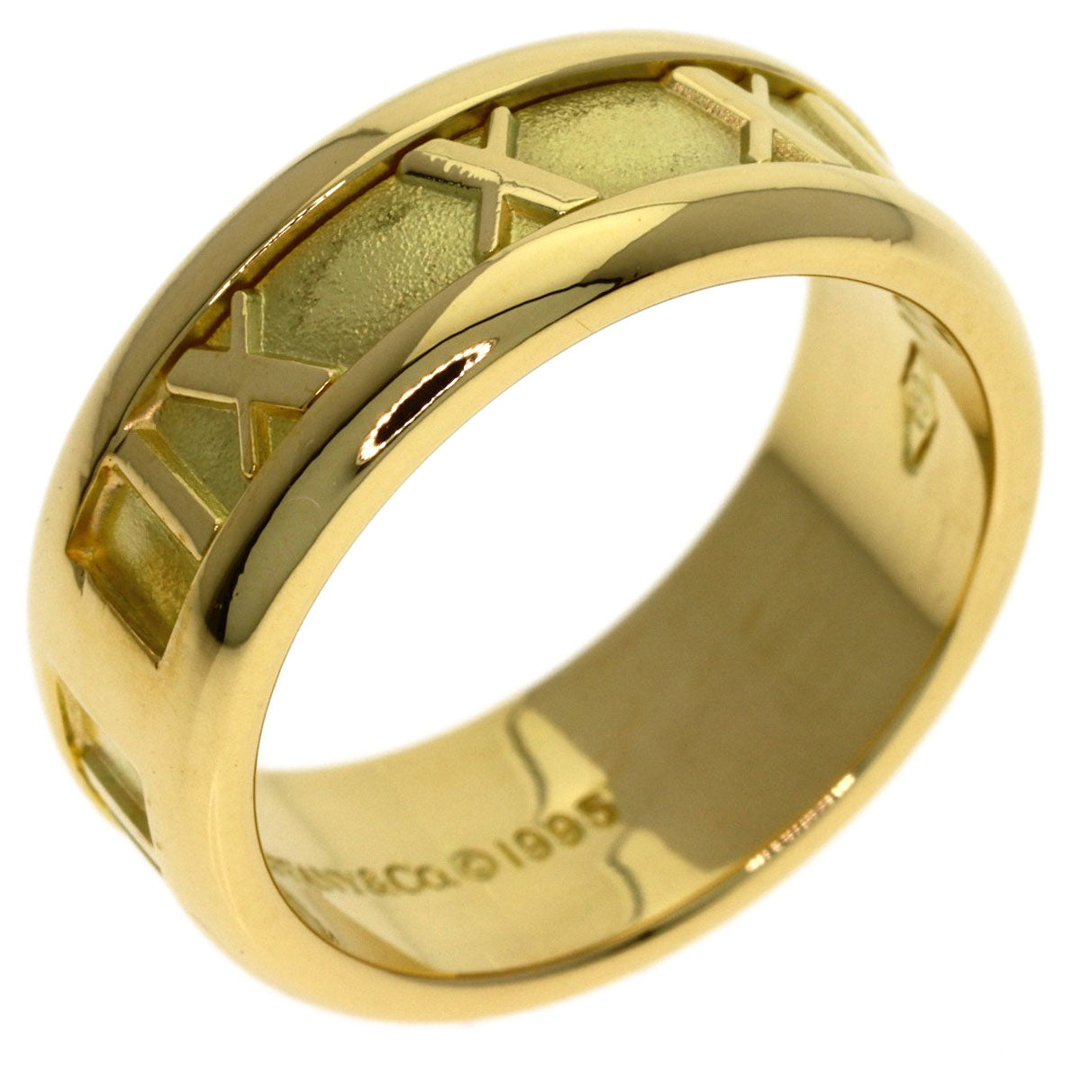 TIFFANY&Co. Atlas Ring K18 Yellow Gold Ladies [Used]