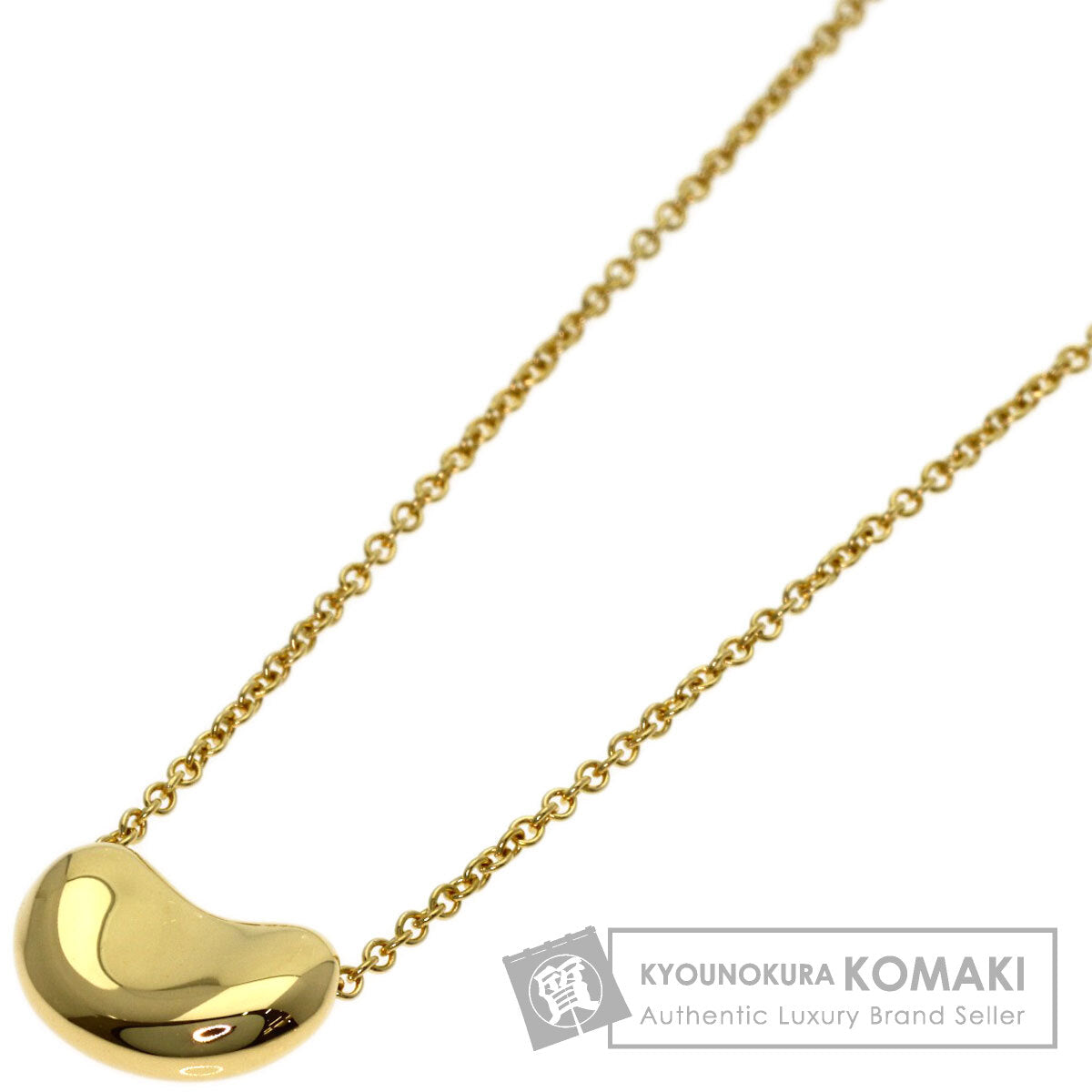 TIFFANY&Co. Bean Necklace K18 Yellow Gold Ladies [Used]