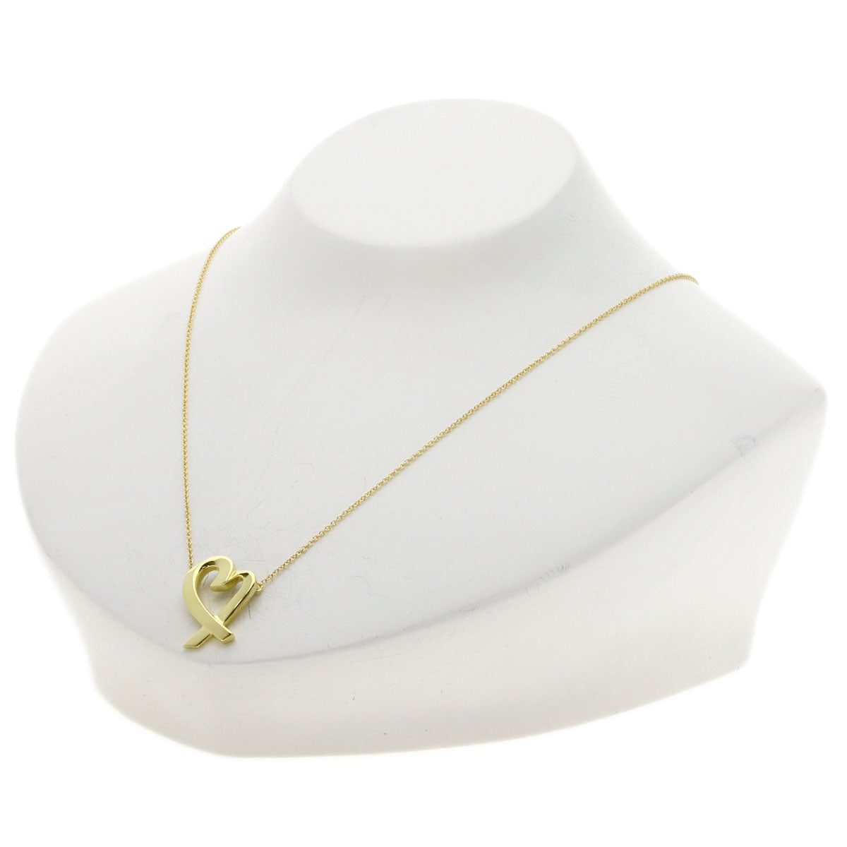 TIFFANY&Co. Loving heart Necklace K18 Yellow Gold Ladies [Used]