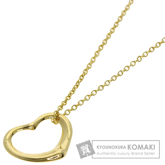 TIFFANY&Co. Open heart Necklace K18 Yellow Gold Ladies [Used]