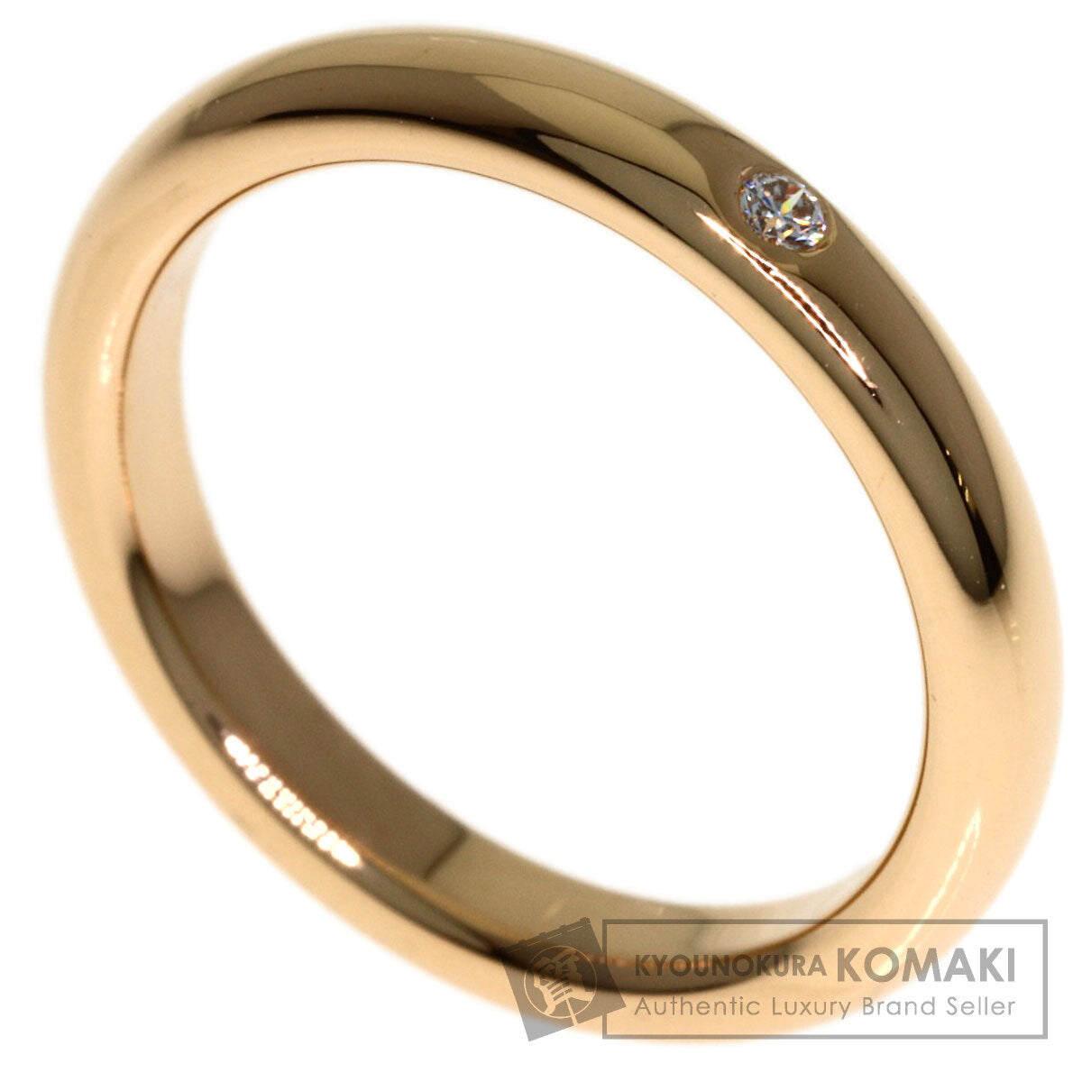 TIFFANY&Co. 1P Diamond Wedding Ring K18 Pink Gold Ladies [Used]