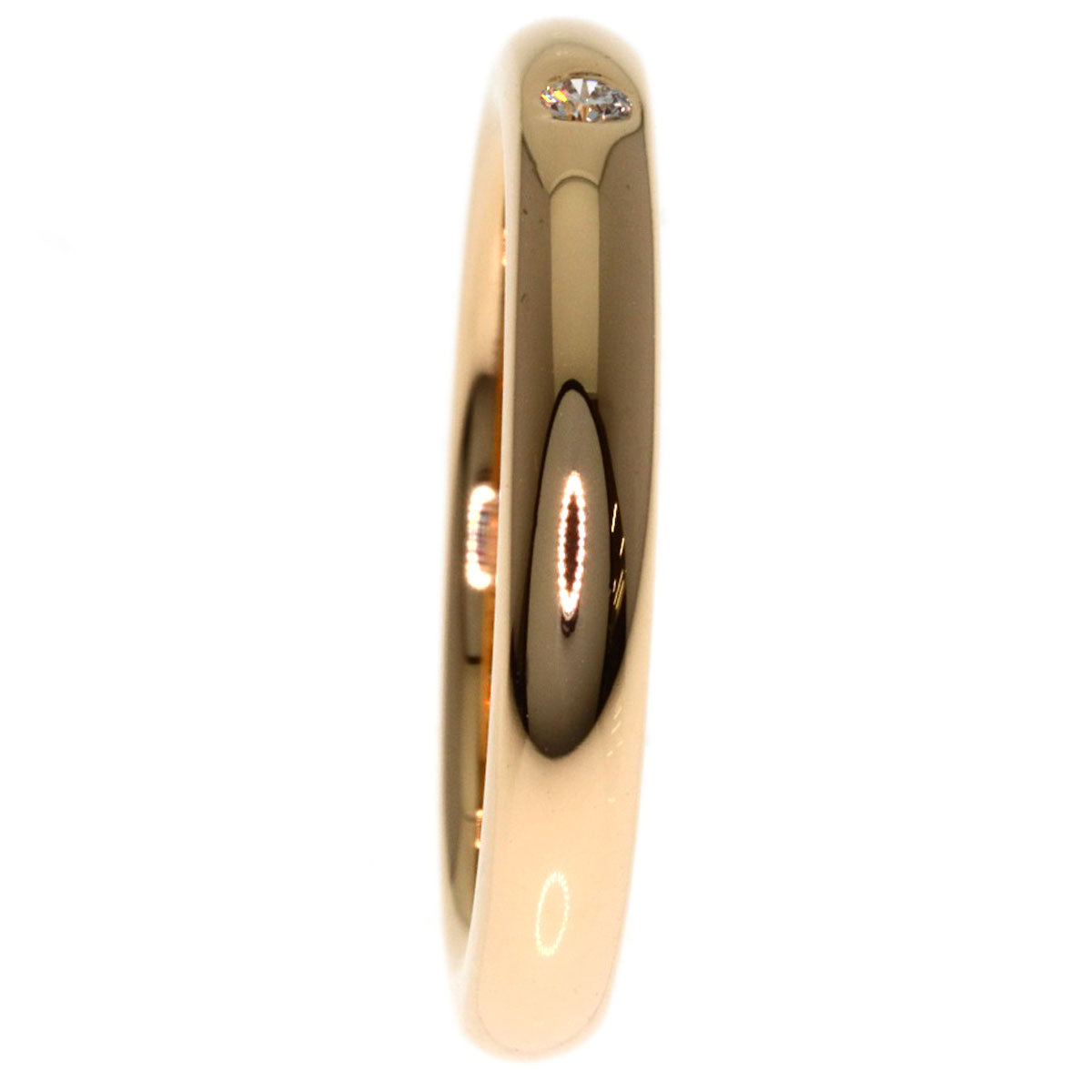 TIFFANY&Co. 1P Diamond Wedding Ring K18 Pink Gold Ladies [Used]