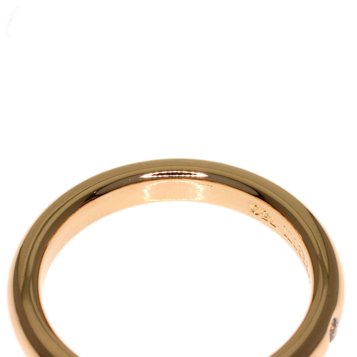 TIFFANY&Co. 1P Diamond Wedding Ring K18 Pink Gold Ladies [Used]