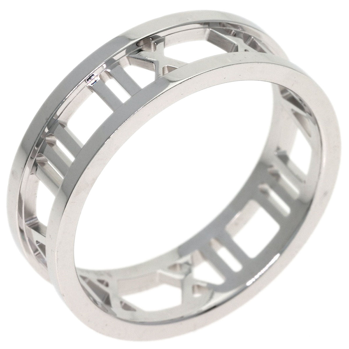 TIFFANY&Co. Open atlas Ring K18 White Gold Ladies [Used]