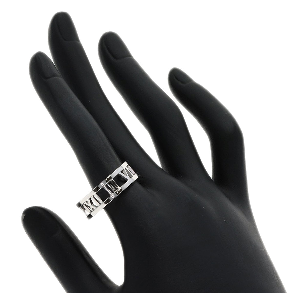 TIFFANY&Co. Open atlas Ring K18 White Gold Ladies [Used]
