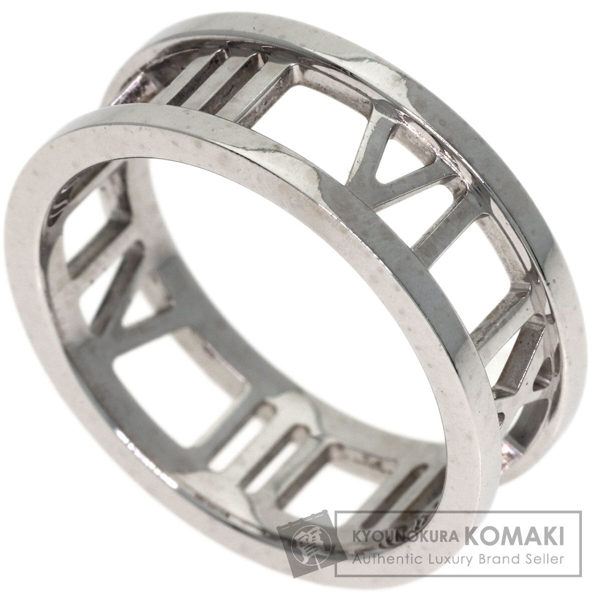 TIFFANY&Co. Open atlas Ring K18 White Gold Ladies [Used]