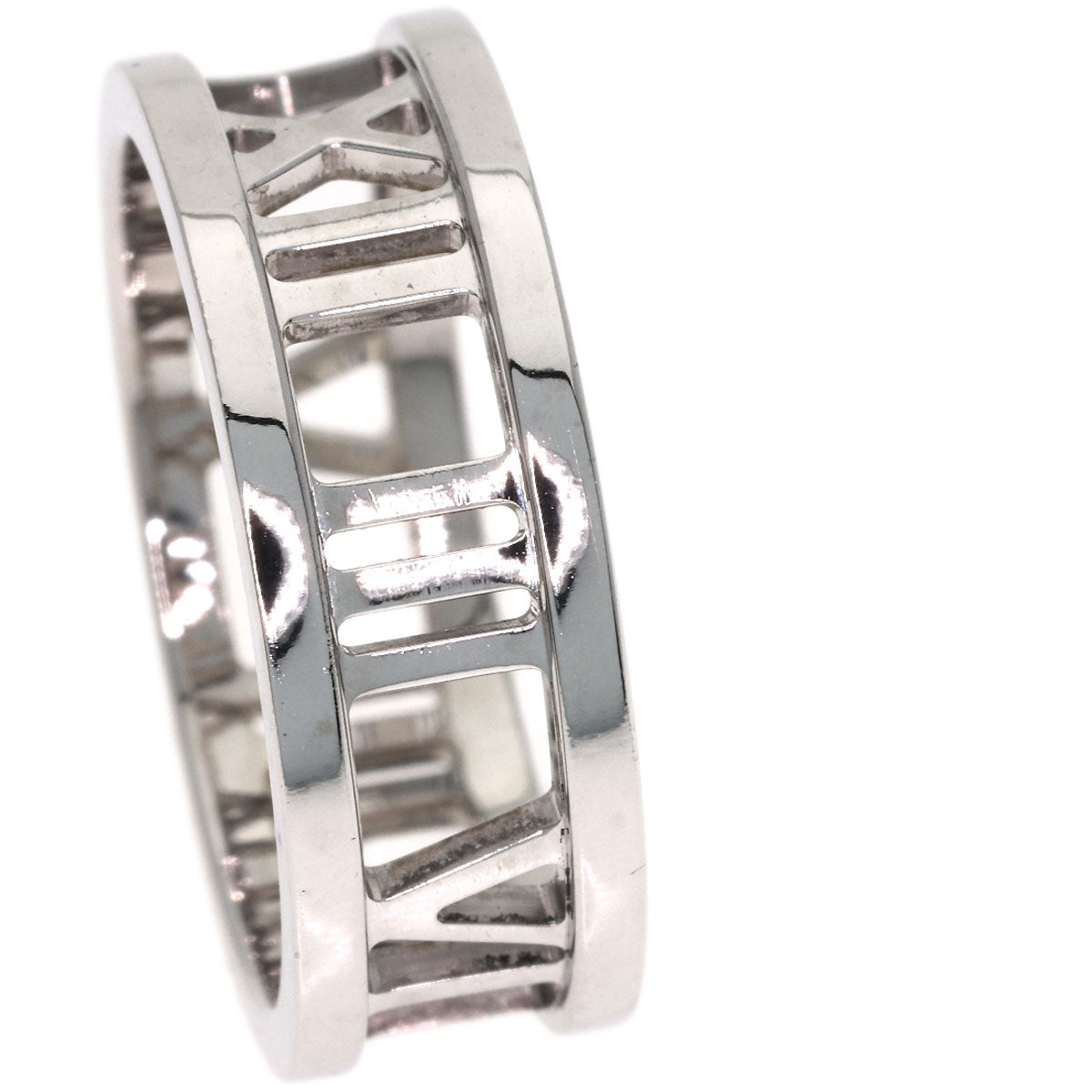 TIFFANY&Co. Open atlas Ring K18 White Gold Ladies [Used]