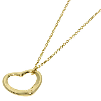 TIFFANY&Co. Open heart Necklace K18 Yellow Gold Ladies [Used]