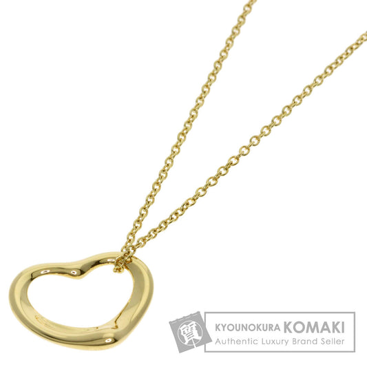 TIFFANY&Co. Open heart Necklace K18 Yellow Gold Ladies [Used]