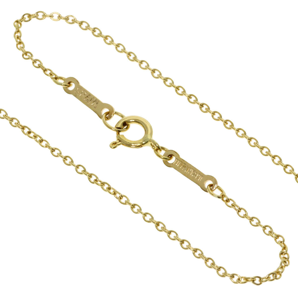 TIFFANY&Co. Open heart Necklace K18 Yellow Gold Ladies [Used]
