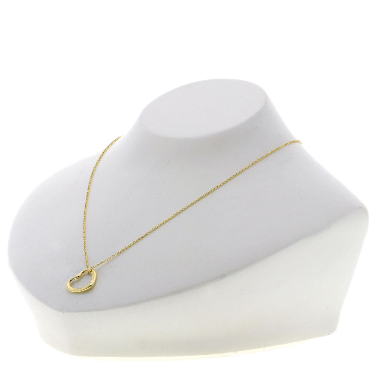 TIFFANY&Co. Open heart Necklace K18 Yellow Gold Ladies [Used]