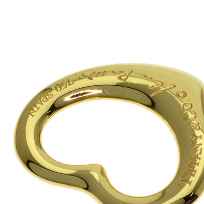 TIFFANY&Co. Open Heart Diamond Pendant top K18 Yellow Gold Ladies [Used]