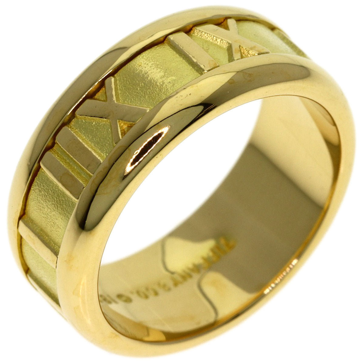 TIFFANY&Co. Atlas Ring K18 Yellow Gold Ladies [Used]