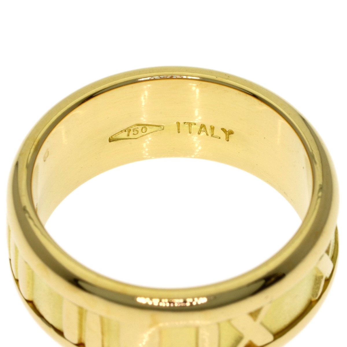TIFFANY&Co. Atlas Ring K18 Yellow Gold Ladies [Used]