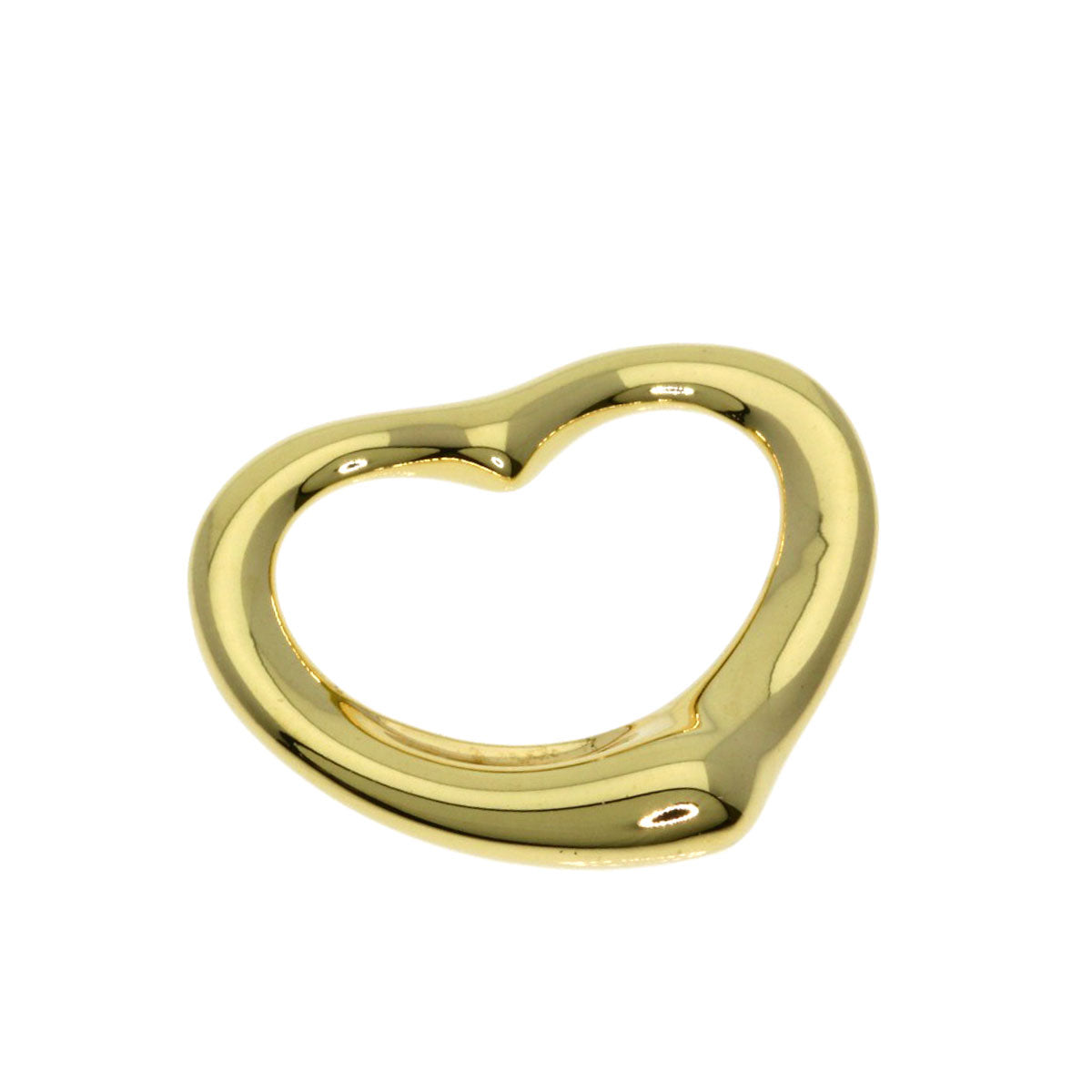 TIFFANY&Co. Open heart Pendant top K18 Yellow Gold Ladies [Used]