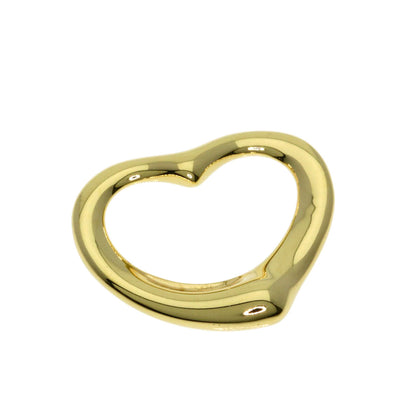 TIFFANY&Co. Open heart Pendant top K18 Yellow Gold Ladies [Used]