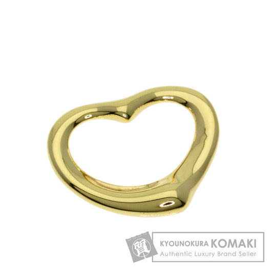 TIFFANY&Co. Open heart Pendant top K18 Yellow Gold Ladies [Used]