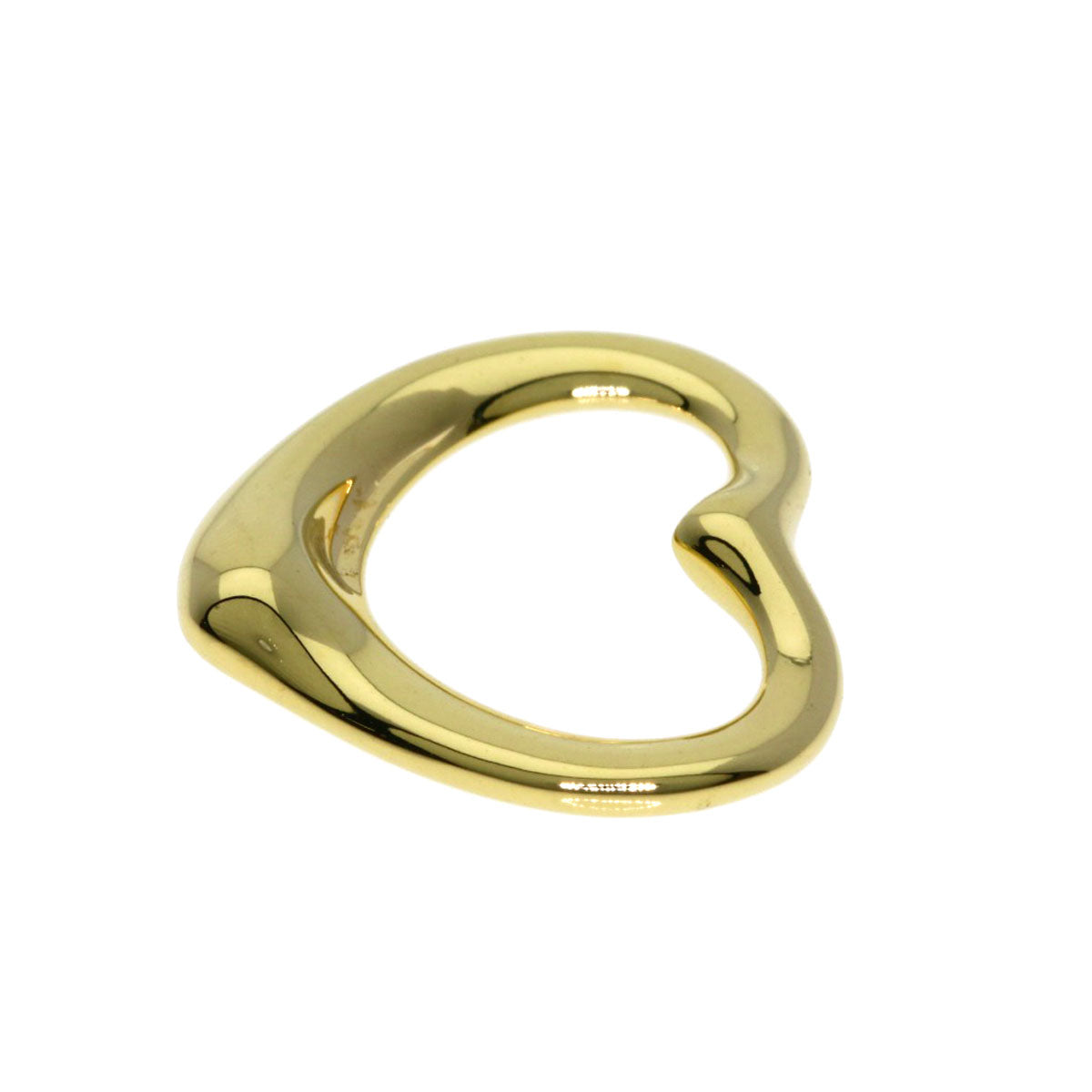 TIFFANY&Co. Open heart Pendant top K18 Yellow Gold Ladies [Used]