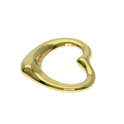 TIFFANY&Co. Open heart Pendant top K18 Yellow Gold Ladies [Used]
